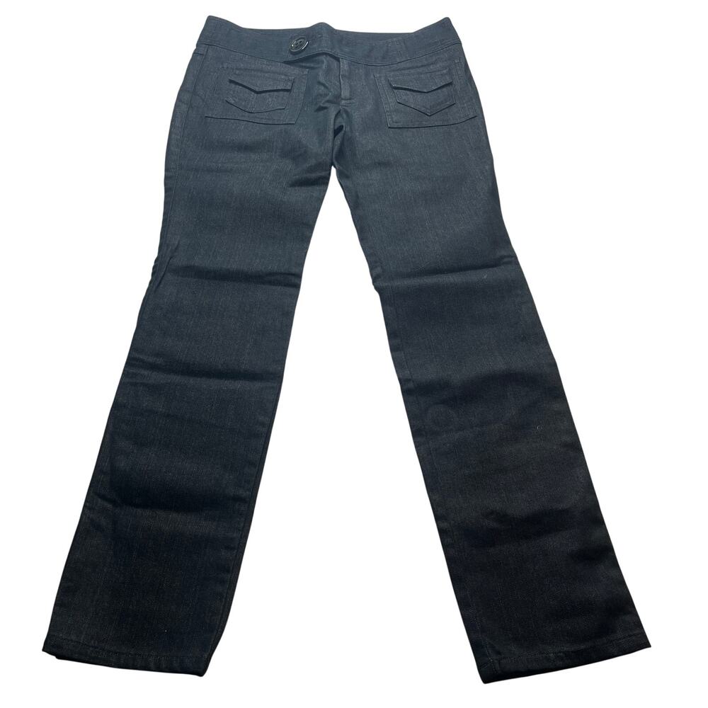 9-73 NANETTE LEPORE Women's Mid Rise Jeans Black Size 12